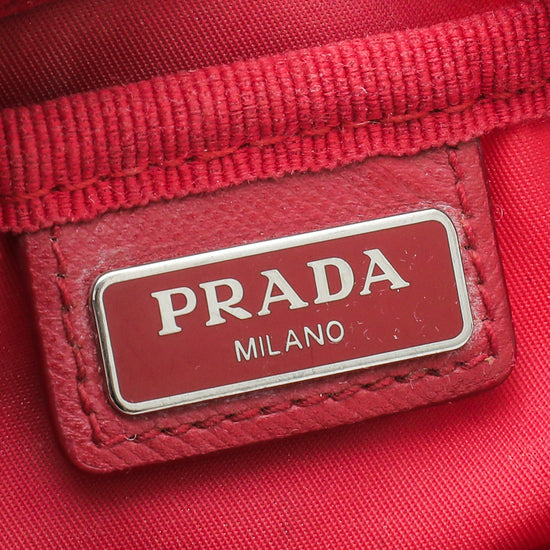 Prada Red Nylon Pouch Bag 58 – LuxuryPromise