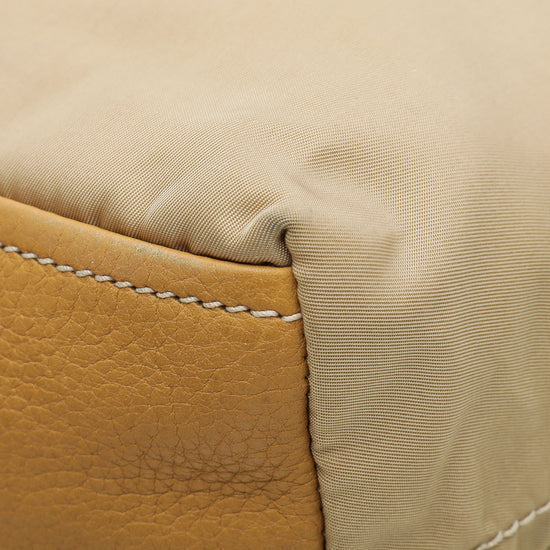 Prada Beige Nylon Small Tote Bag – The Closet
