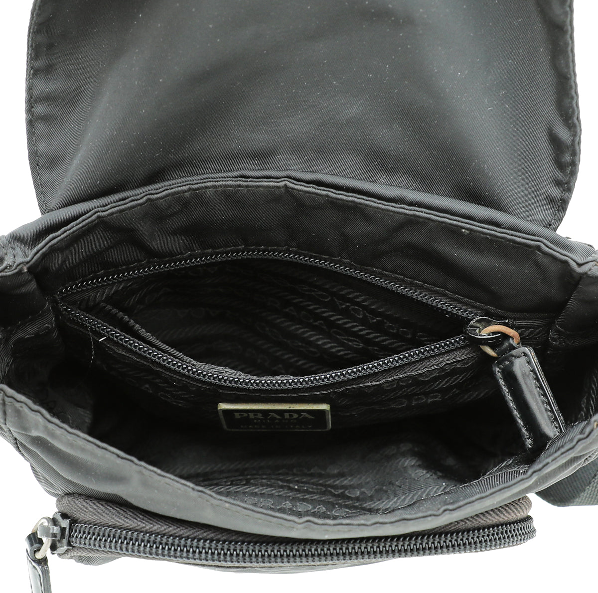 Black Prada Nylon Crossbody Bag ref.993795 - Joli Closet