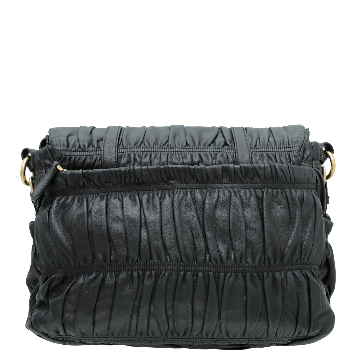 Prada Black Nappa Gaufre Messenger Large Bag-Prada-THE CLOSET