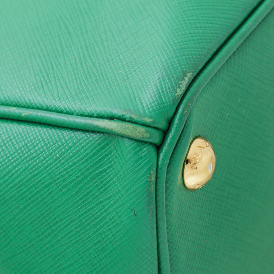 Prada Green Large Saffiano Galleria Tote Leather ref.945632 - Joli Closet