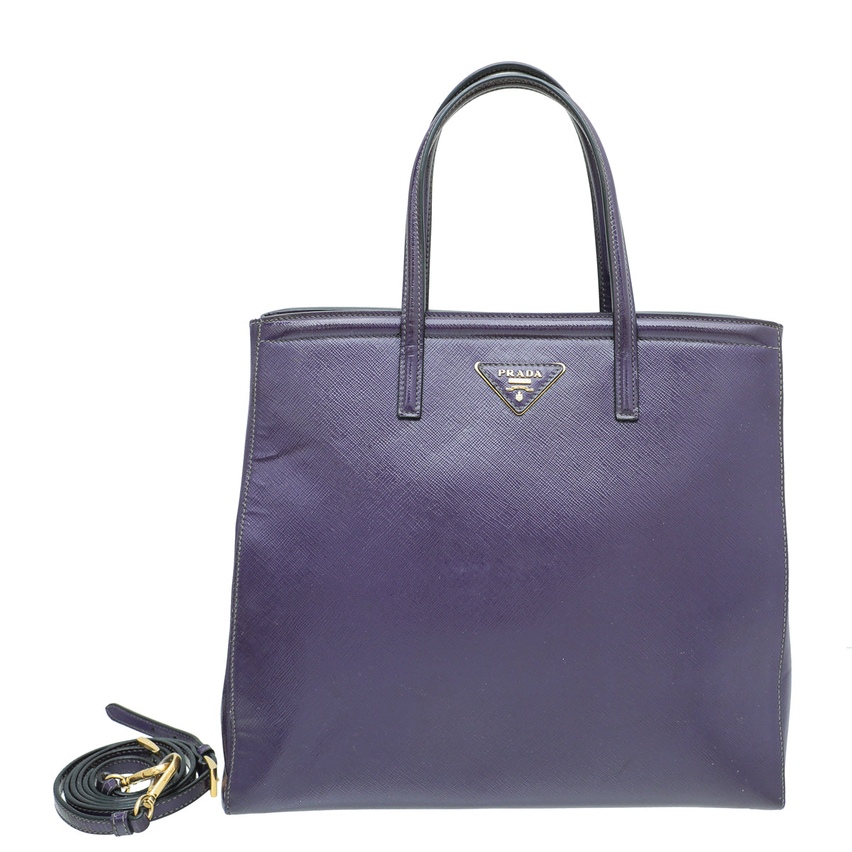 Prada Violet Vernis Parabole Convertible Bag-Prada-THE CLOSET
