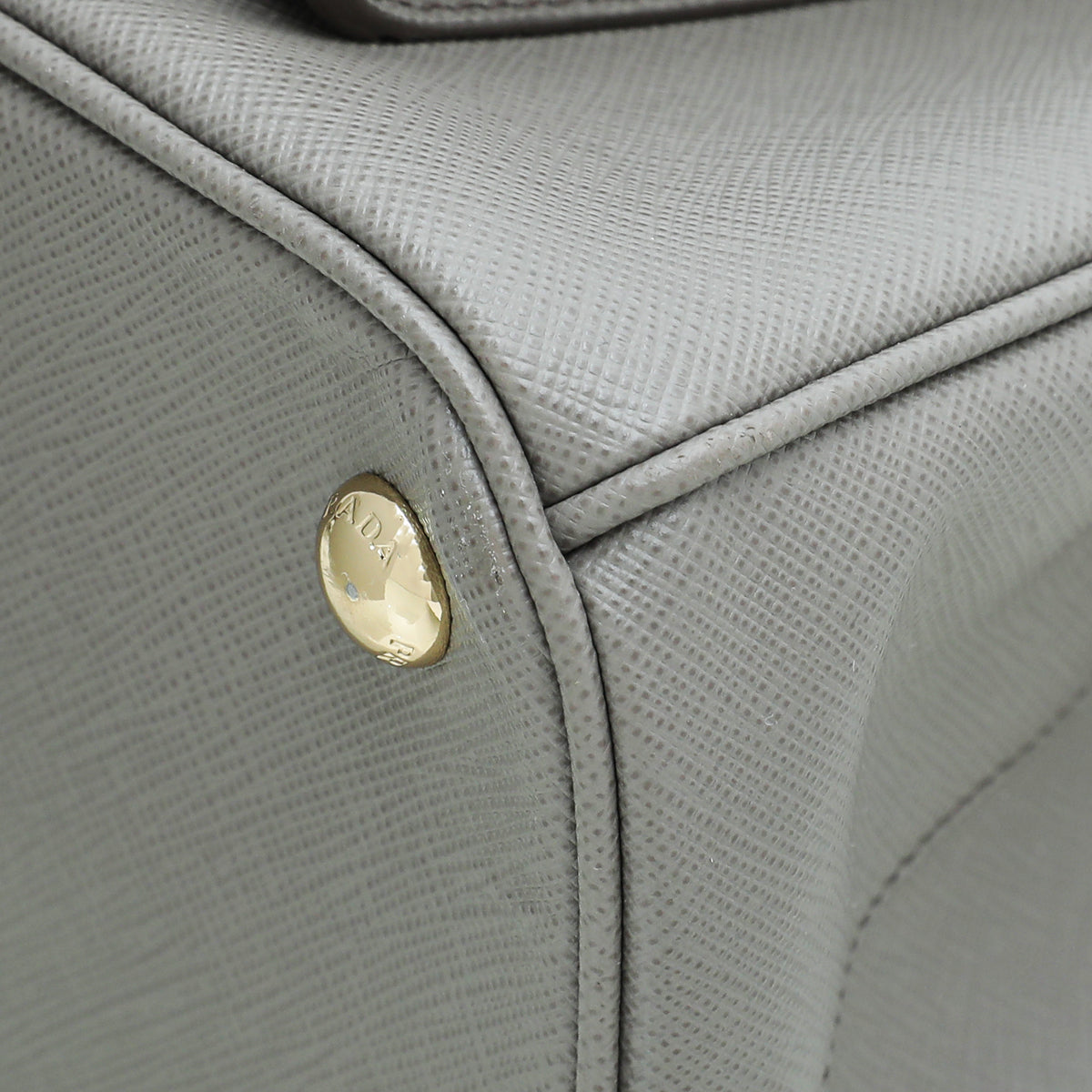 Prada Argilla Front Pocket Double Zip Bag
