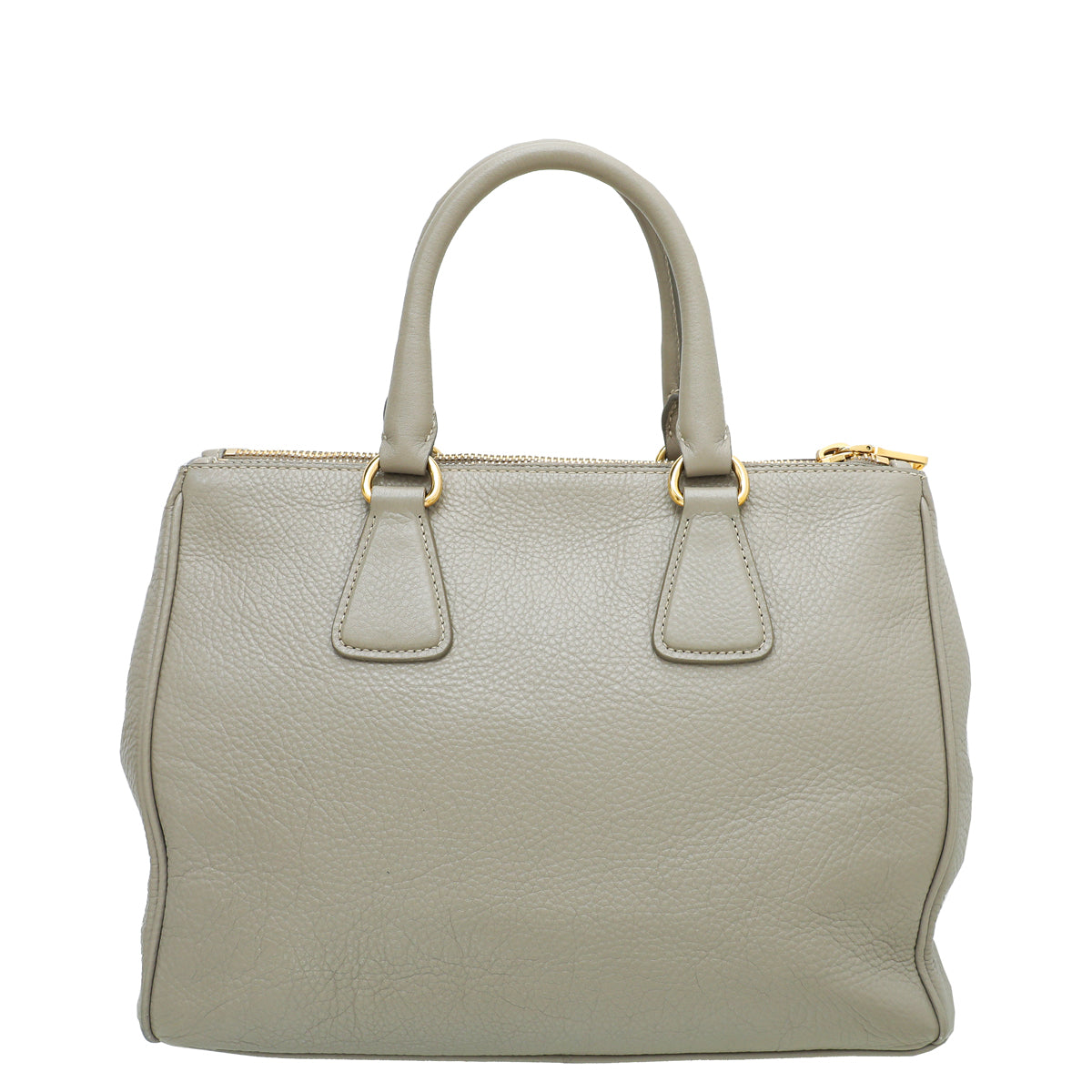 Prada Pomice Vitello Daino Double Zip Tote Bag-Prada-THE CLOSET