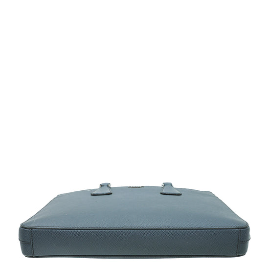 Load image into Gallery viewer, Prada Navy Briefcase Bag

