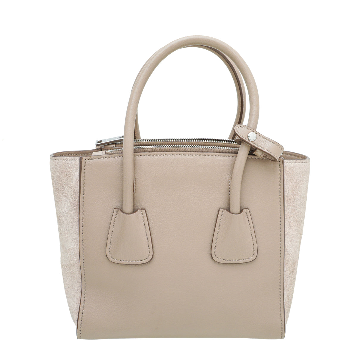 Prada Beige Twin Pocket Small Tote Bag-Prada-THE CLOSET
