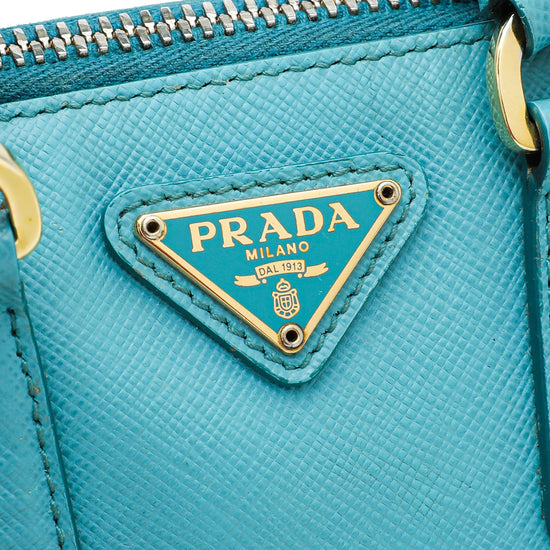 Prada Mini Saffiano Promenade Bag - Blue Mini Bags, Handbags