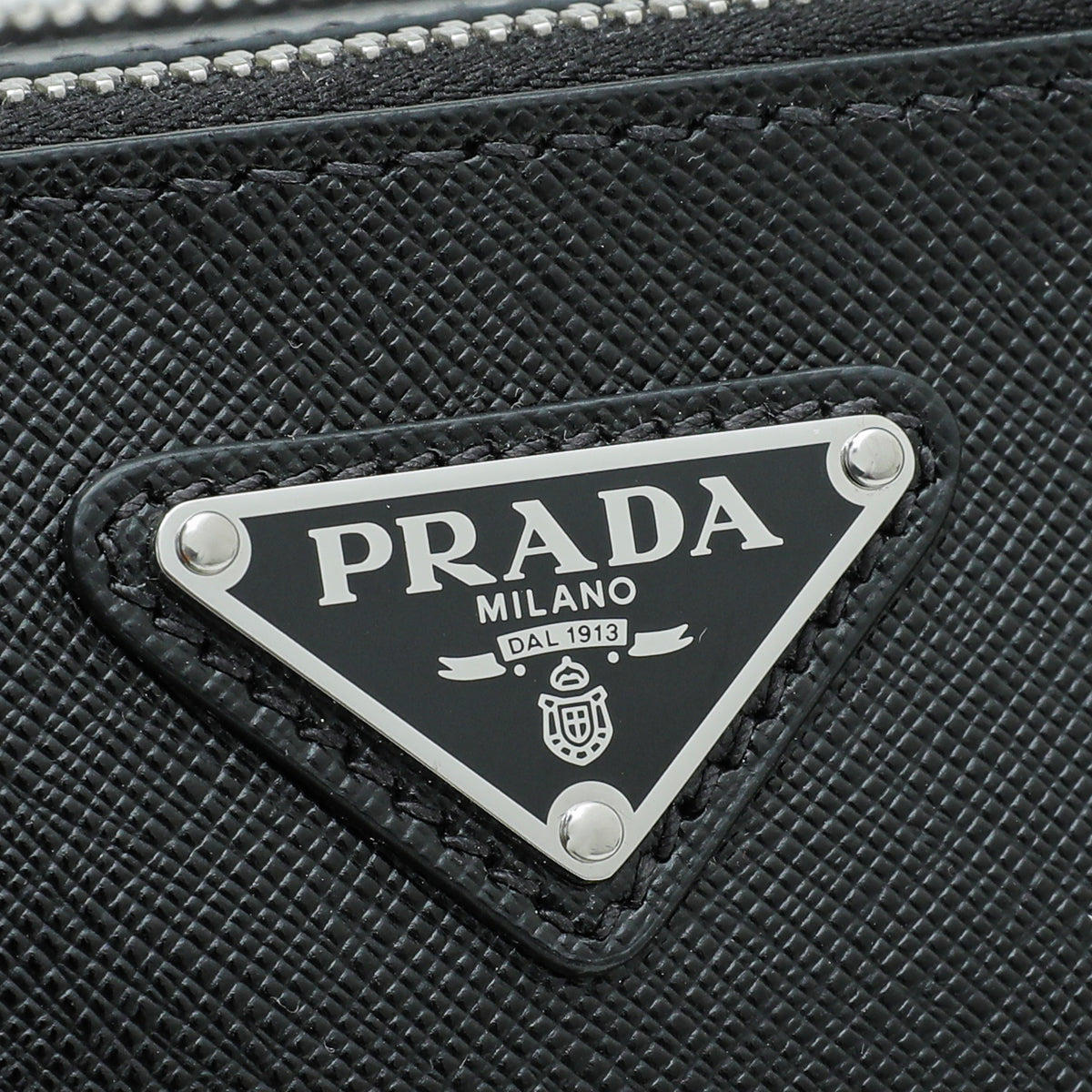 Prada Black Men's Brique Crossbody Bag