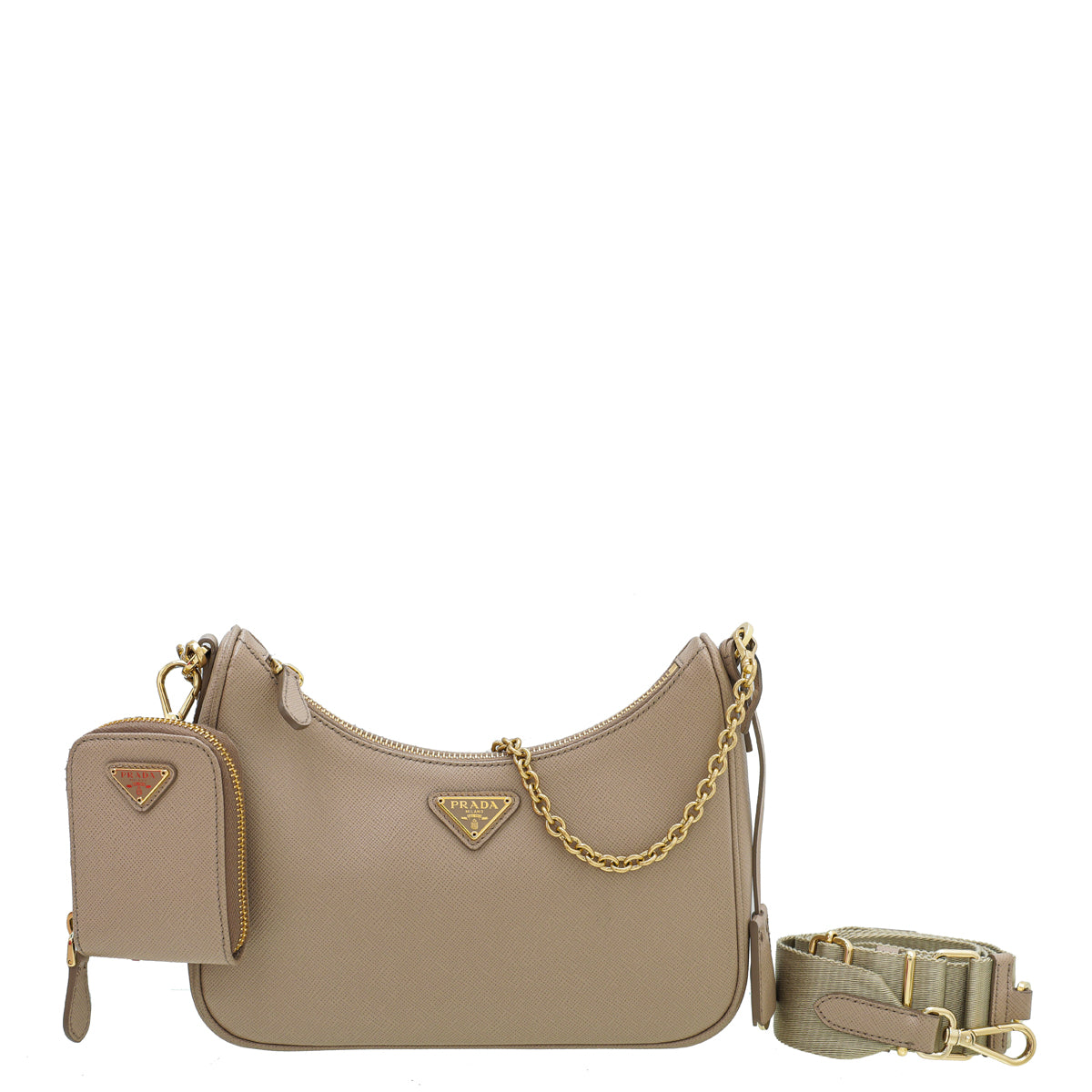 Prada Cameo Beige Re-Edition 2005 Bag-Prada-THE CLOSET