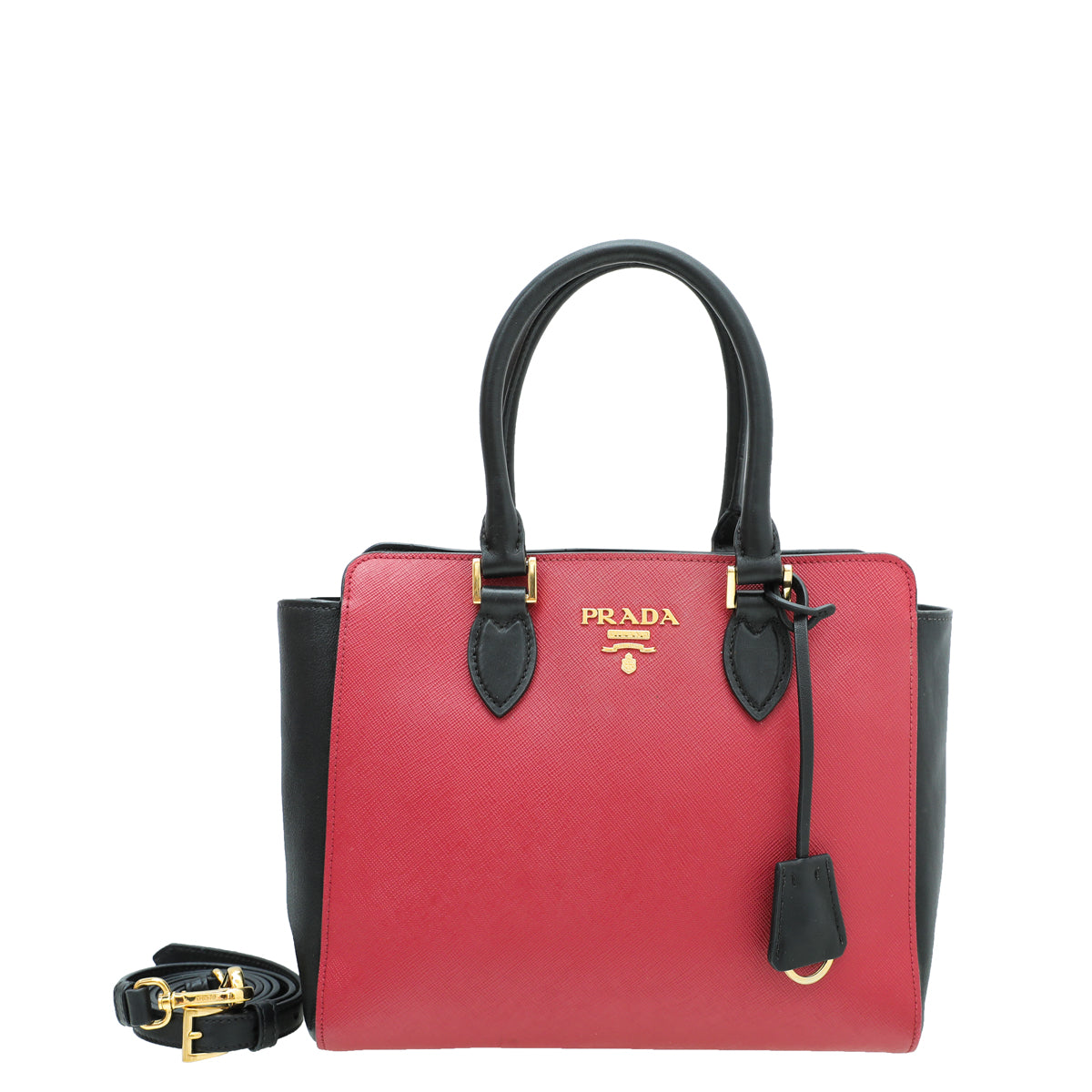 Prada Bicolor Tote Top Handle Bag-Louis Vuitton-THE CLOSET