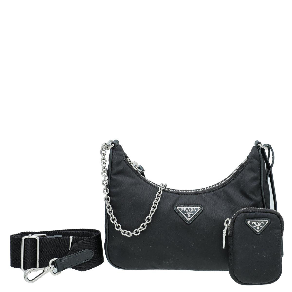 Prada Black Tessuto and Saffiano Leather Golf Bag Prada | The Luxury Closet