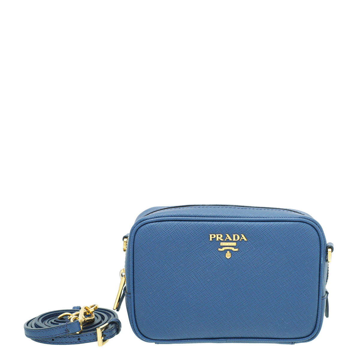 Prada Blue Mini Crossbody Bag-Prada-THE CLOSET