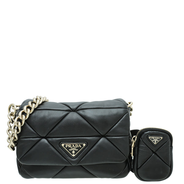 Prada Black System Nappa Patchwork Bag – THE CLOSET