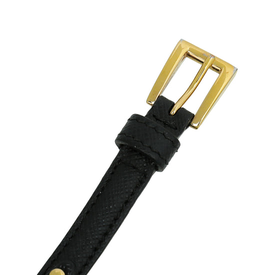 Prada Black Logo Bracelet