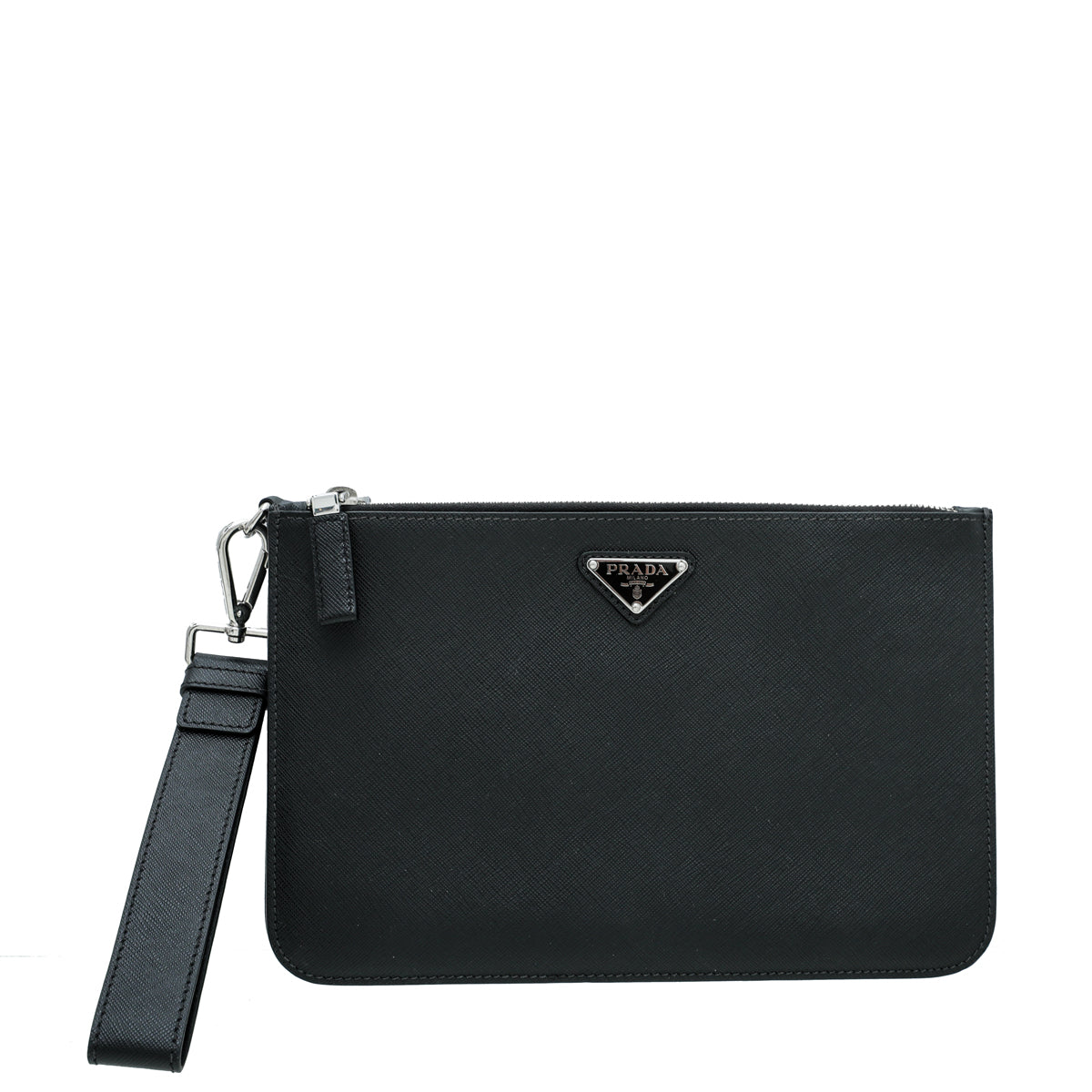 Prada Black Double Zipped Pouch-Prada-THE CLOSET