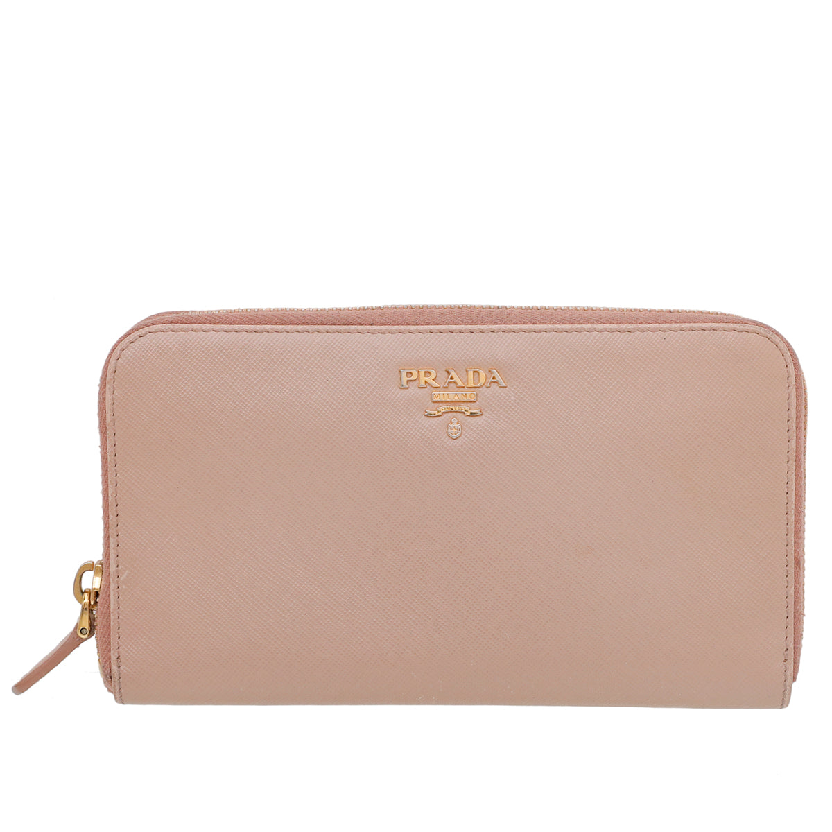 Prada Nude Zip Around Wallet-Prada-THE CLOSET