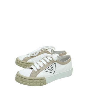 Prada Bicolor Logo Printed Sneakers 37.5
