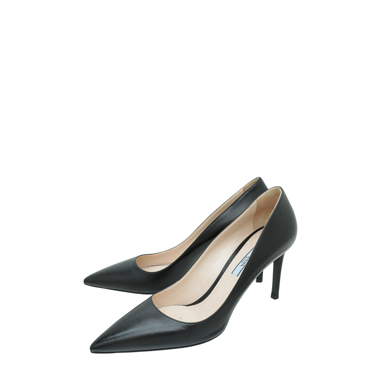 Prada Black Pointed Toe Pump 39.5-Prada-THE CLOSET