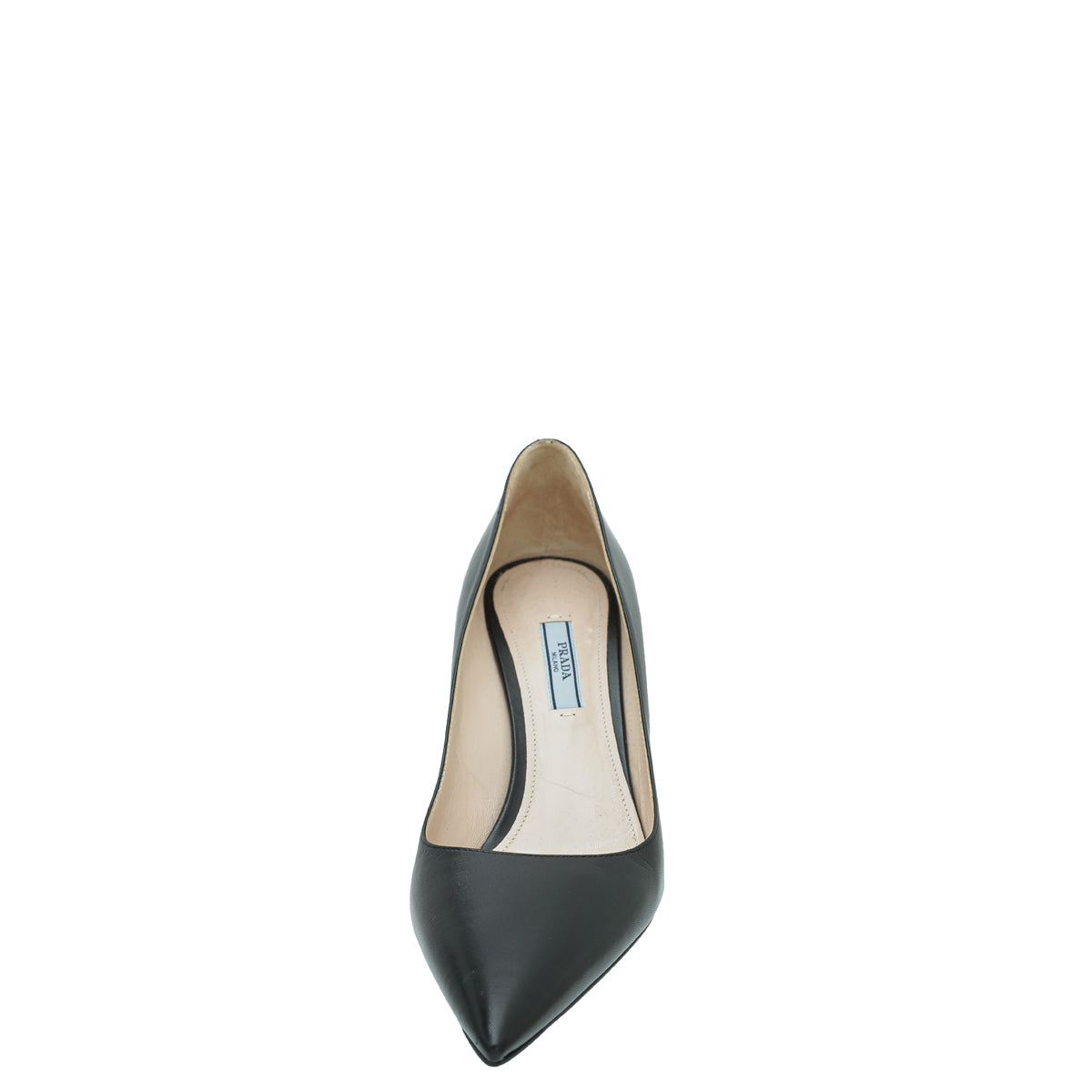 Prada Black Pointed Toe Pump 39.5-Prada-THE CLOSET