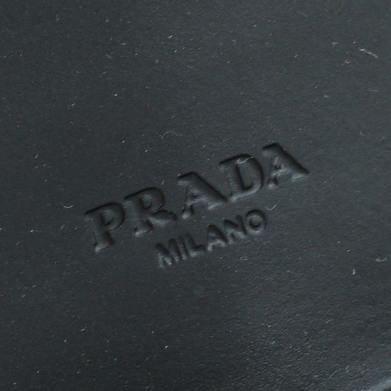 Prada Black Brushed Chocolate Loafers 38