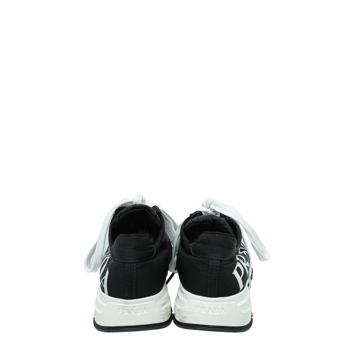 Prada Black Logo Re-Nylon Sneaker 38 THE CLOSET Prada Black Logo Re-Nylon Sneaker 38 THE CLOSET