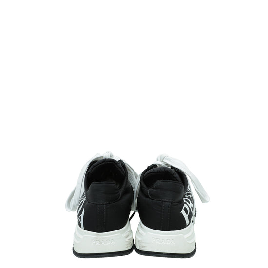 Prada Black Logo Re-Nylon Sneaker 38