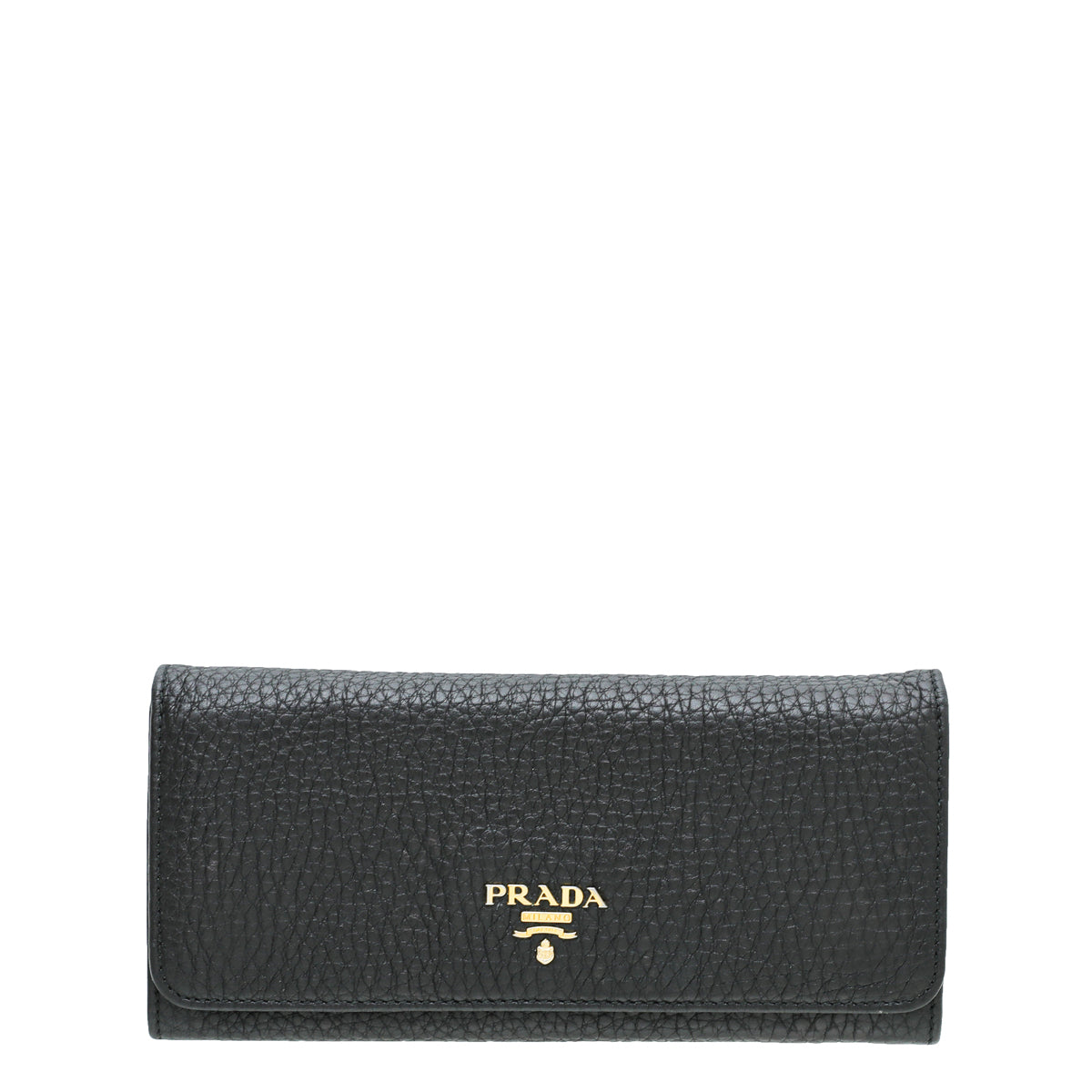 Prada Black Long Flap Wallet-Prada-THE CLOSET