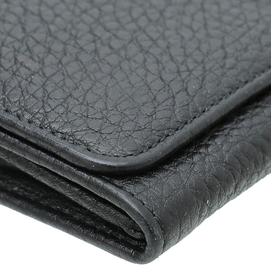 Prada Black Long Flap Wallet