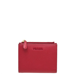 برادا ريد لوكس مضغوطة Zip Small Wallet