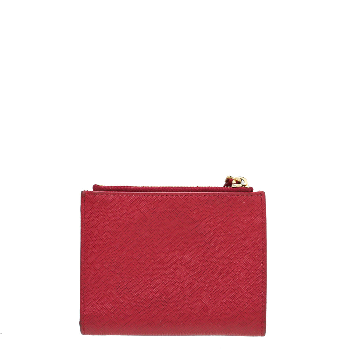 Prada Red Lux Compact Zip Small Wallet-Prada-THE CLOSET