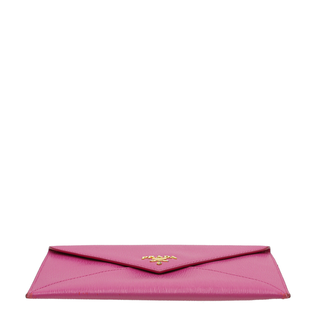 Prada Fuchsia Vitello Move Envelope Slim Wallet