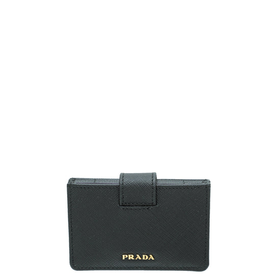 Prada Black 5 Gusset Card Holder