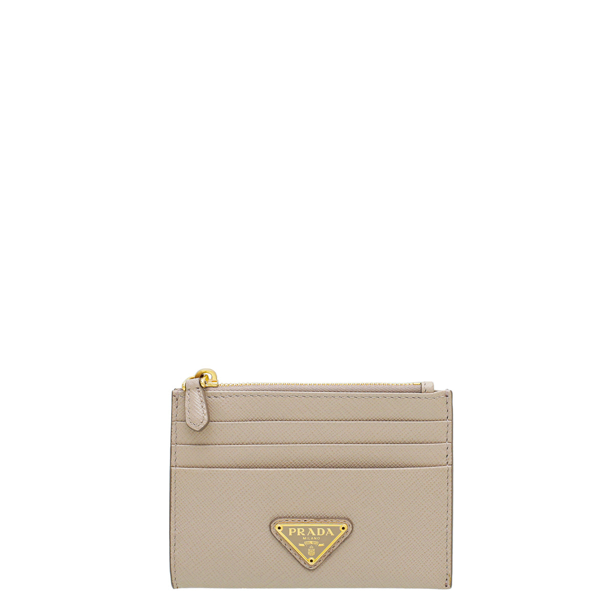 Prada Powder Pink Zipped Card Wallet-Prada-THE CLOSET