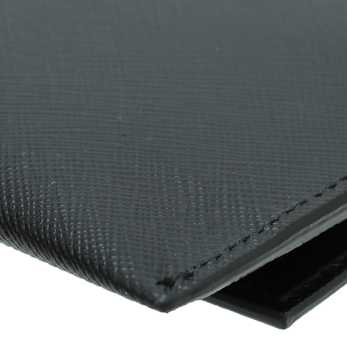 Prada Black Multicolor Lux Slim Flap Wallet