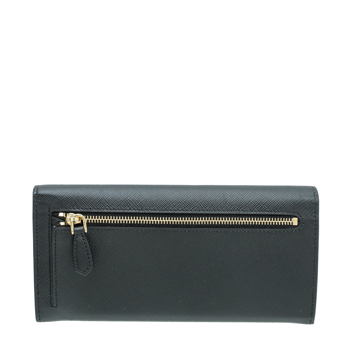 Prada Black Shine Monochrome Large Wallet-Prada-THE CLOSET