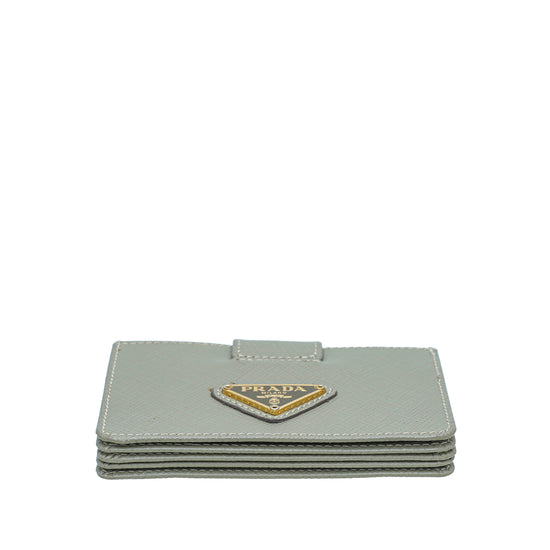 Prada Beige 5-Gusset Card Holder