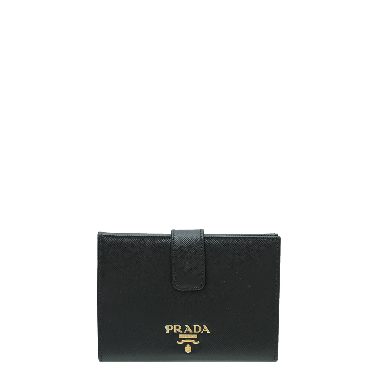 Prada Black Metal French Wallet-Prada-THE CLOSET