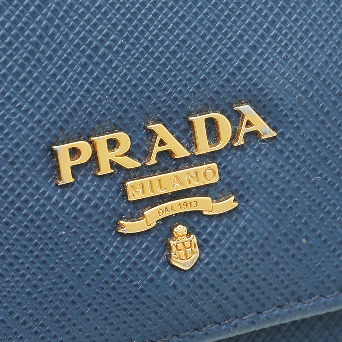 Prada Blue Flap Long Wallet