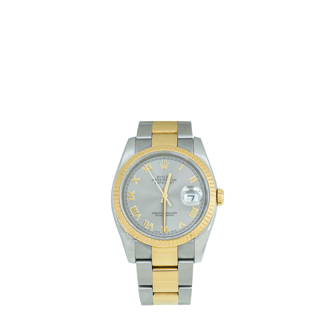 Rolex Oyster Yellow Gold Perpetual Datejust Roman numerals 36mm Watch
