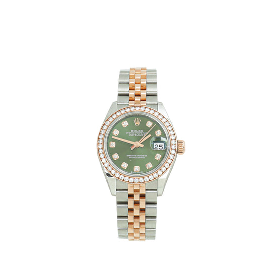 Rolex 18K Rose Gold ST.ST Diamond DateJust 28mm Watch
