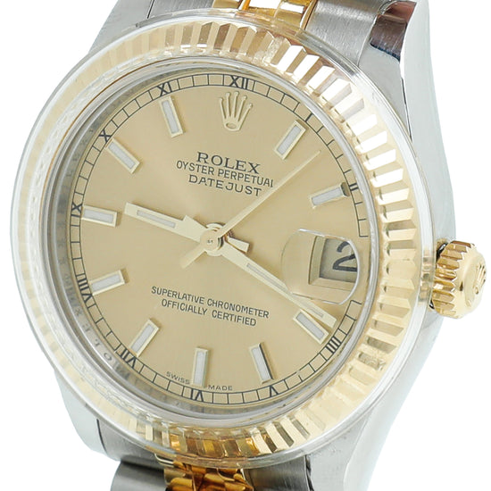 Rolex 18K Yellow Gold ST,ST Oyster Perpetual Datejust 31mm Watch