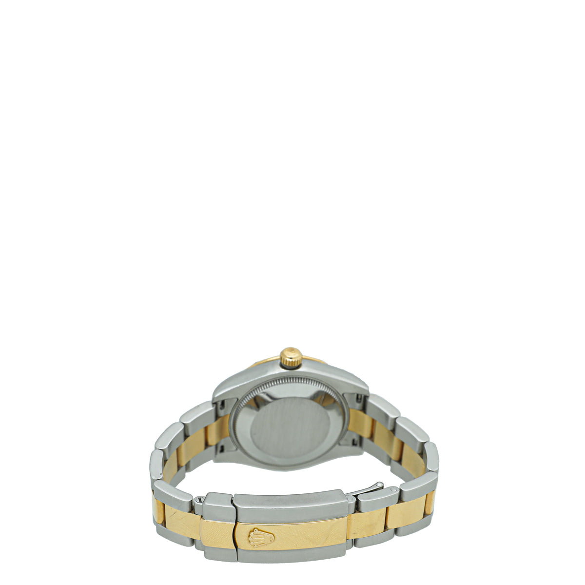 Rolex 18K Yellow Gold Steel Diamond Domed Datejust 31mm Watch
