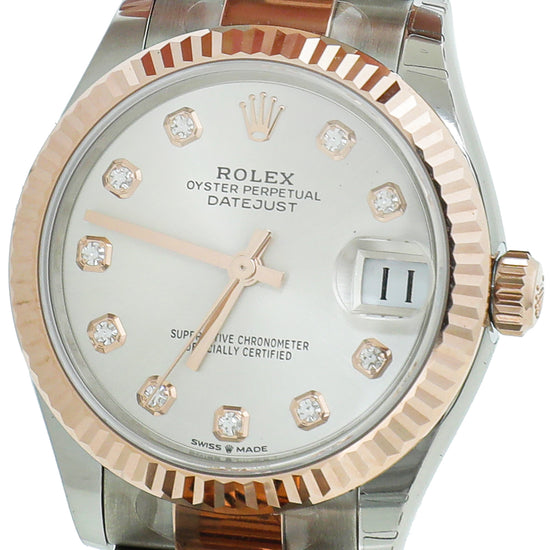Rolex Steel & Everose Datejust Watch