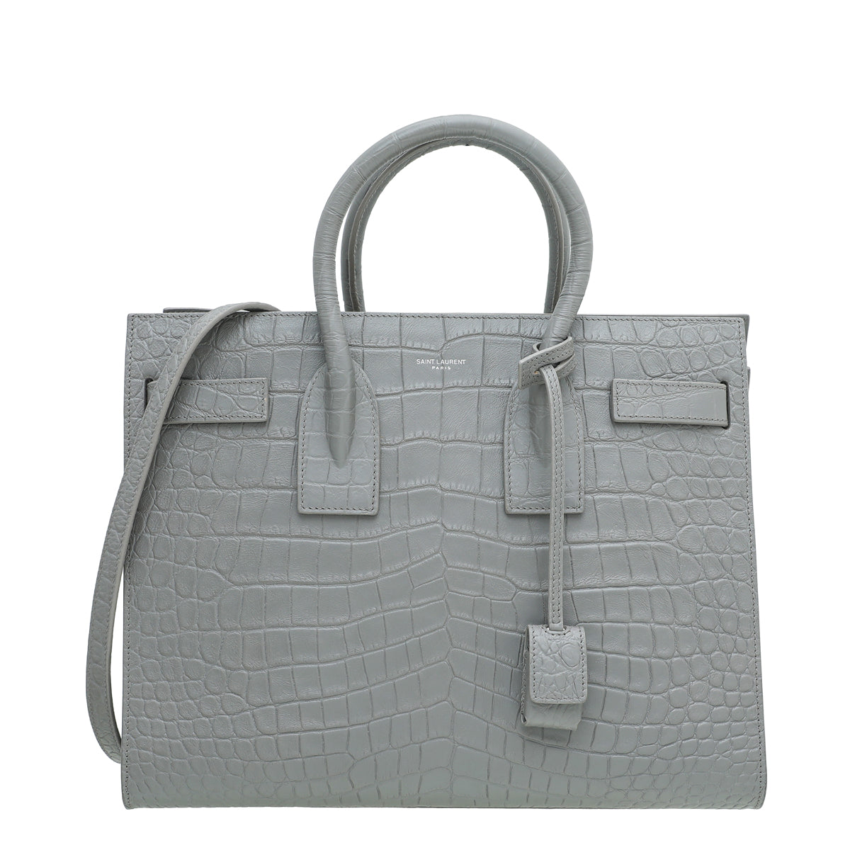 YSL Grey Croc Sac De Jour Small Bag-YSL-THE CLOSET