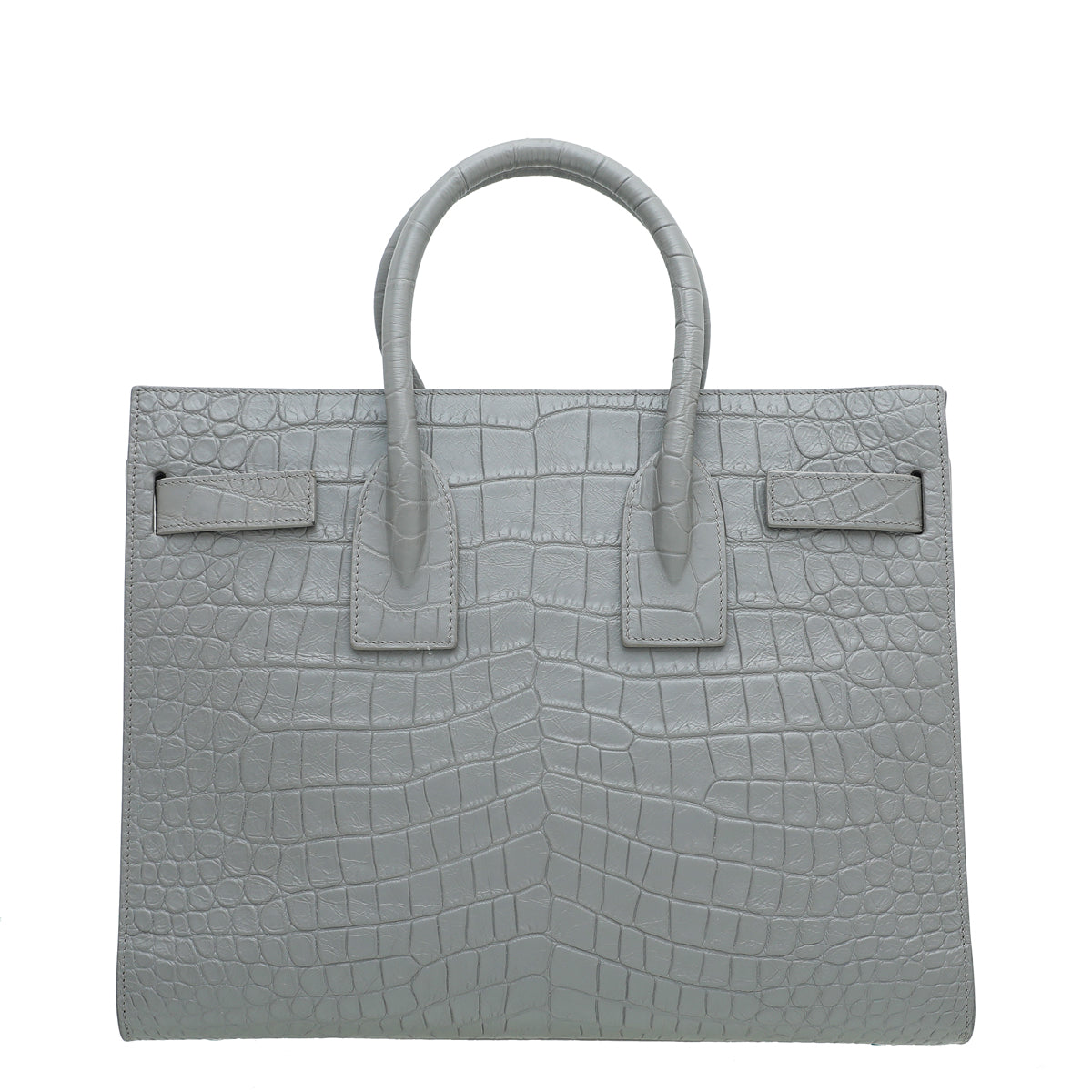 YSL Grey Croc Sac De Jour Small Bag