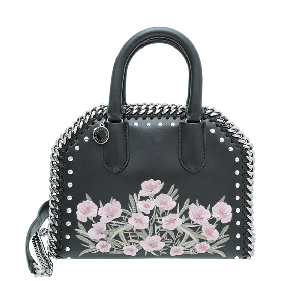 Stella Mccartney Black Falabella Box Top Handle Mini Bag
