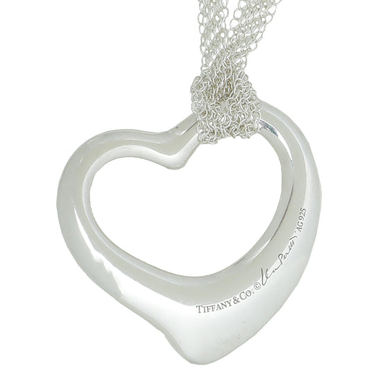 Tiffany & Co. Elsa Peretti Mesh Bib Necklace in Sterling Silver, Mini Size  | myGemma | SG | Item #124196