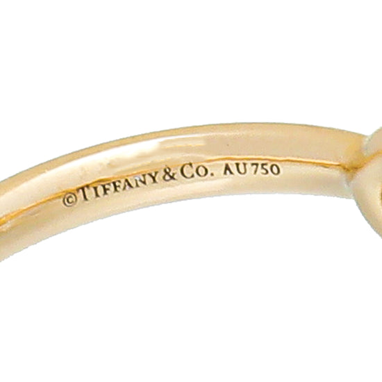 Tiffany & Co 18K Yellow Gold Infinity Ring 8