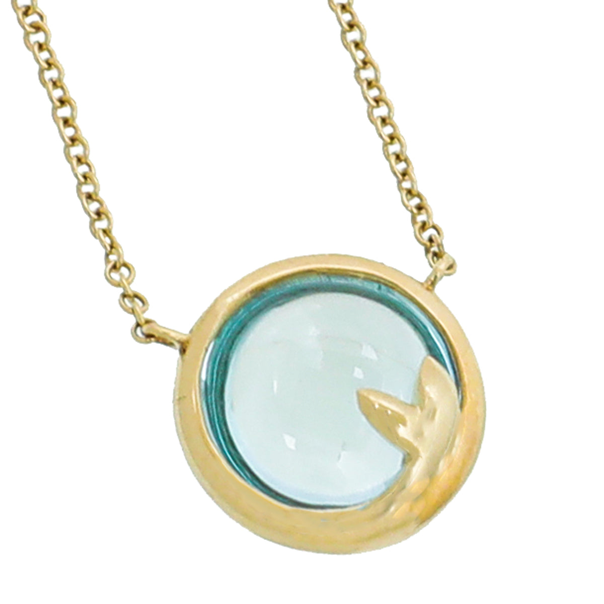 Tiffany & Co 18K Yellow Gold Paloma Picasso Olive Leaf Pendant Necklace-Tiffany & Co-THE CLOSET