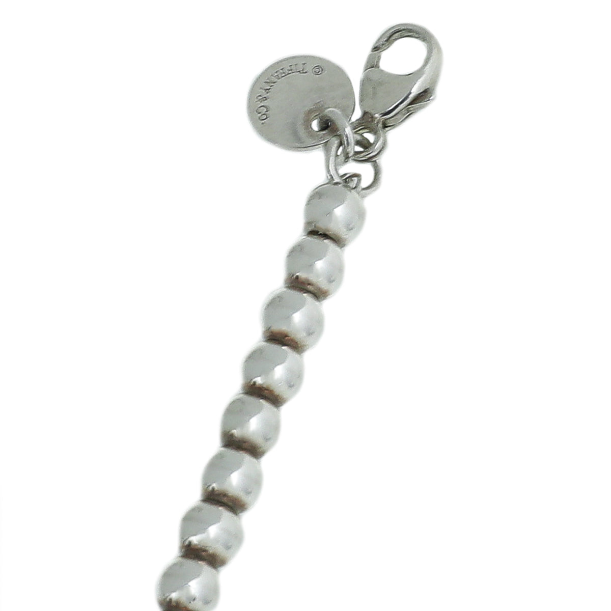 Tiffany & Co Silver Heart Tag Bead Bracelet-Tiffany & Co-THE CLOSET